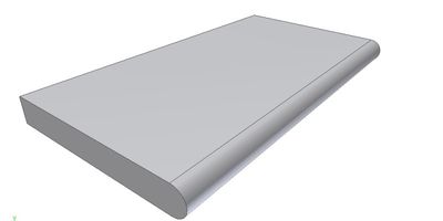 Kantstein Sparta, Rett 500x320x35mm                         