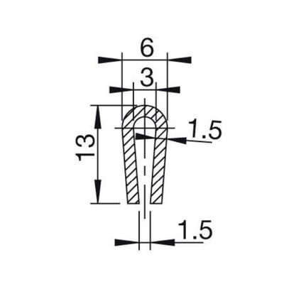 Liner Klemlist U-profil pris pr meter