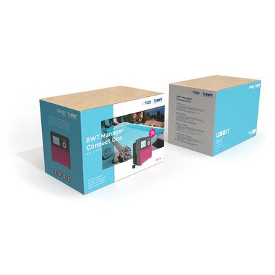 BWT Manager Connect Duo pH/Fri-klor/ORP Redox montert på panel