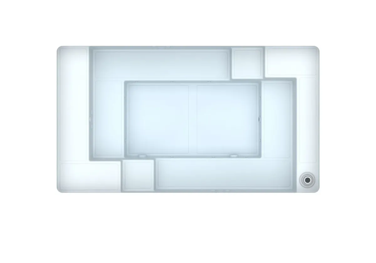 GJ Glassfiberbasseng Thalia 3.9x2.1M H=0.8M