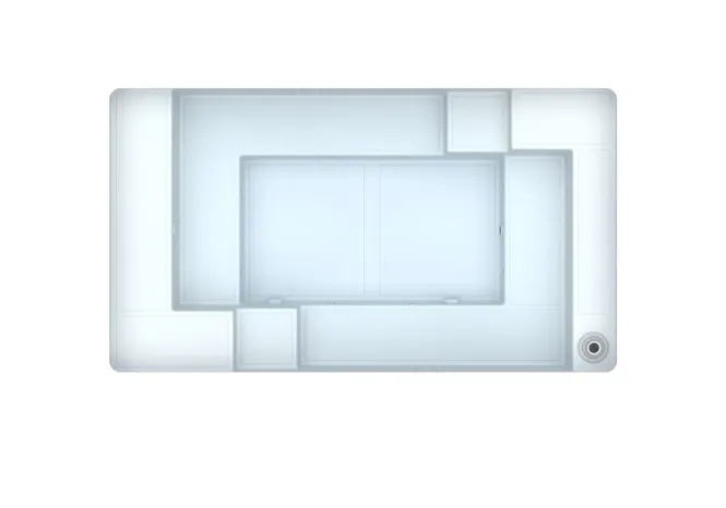 Hovedbilde GJ Glassfiberbasseng Thalia 3.9x2.1M H=0.8M
