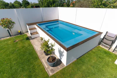 GJ Glassfiberbasseng Thalia 3.9x2.1M H=0.8M